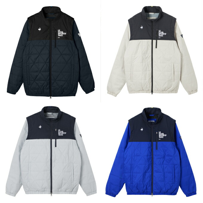 ルコックスポルティフ(le coq sportif) ゴルフ御召しもの 上衣 メンズ ヒートナビ中わた2WAY上衣 LG5FWB50M 【2025年秋冬ひな形】