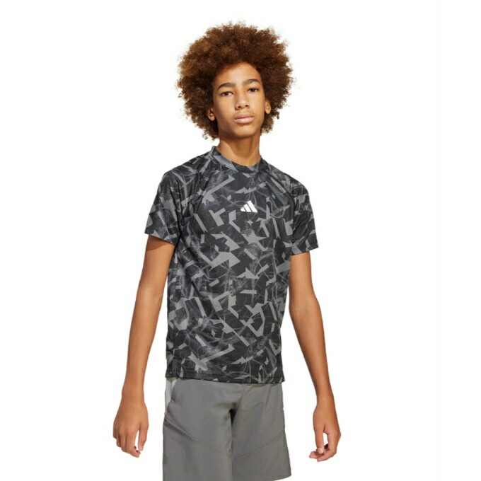 【メール便送料無料】アディダス(adidas) Tシャツ 半袖 ジュニア キッズ スポーツ アイコン フラクタルプリント半袖Tシャツ JD0123 KRJ64 od画像