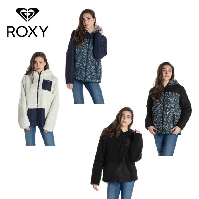 楽天市場 ロキシー Roxy アウタージャケット レディース リバーシブル ボア ジャケット ランダム フラワー Random Flower Rjk4056 Sw ヒマラヤトレーニングフィットネス