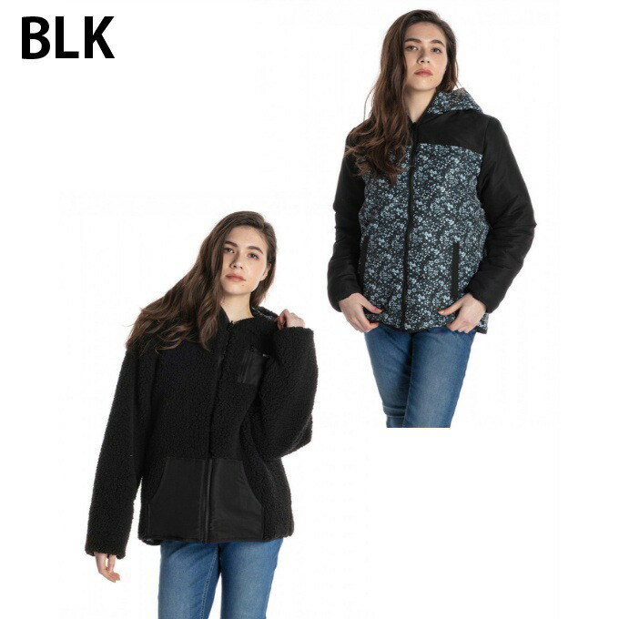 楽天市場 ロキシー Roxy アウタージャケット レディース リバーシブル ボア ジャケット ランダム フラワー Random Flower Rjk4056 Sw ヒマラヤトレーニングフィットネス