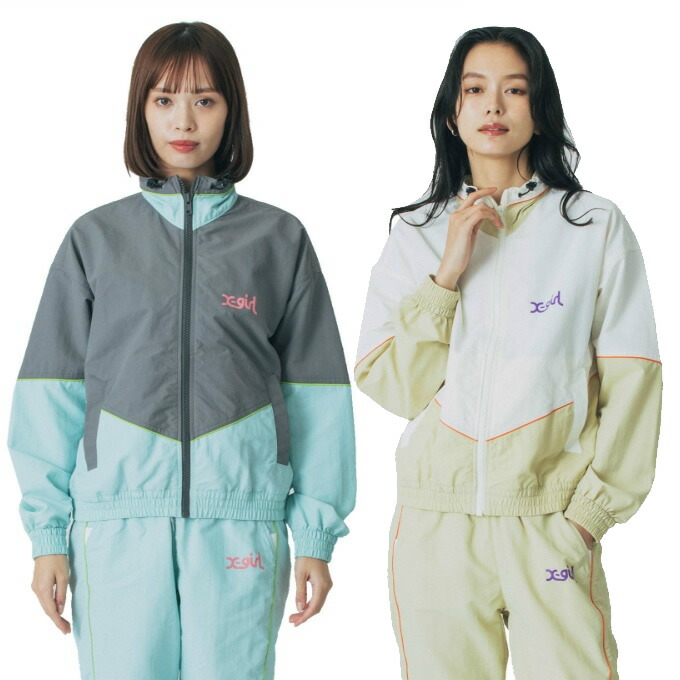 エックスガール X-girl ウインドブレーカー ジャケット レディース ワッシャーナイロンWBKジャケット 155251021001