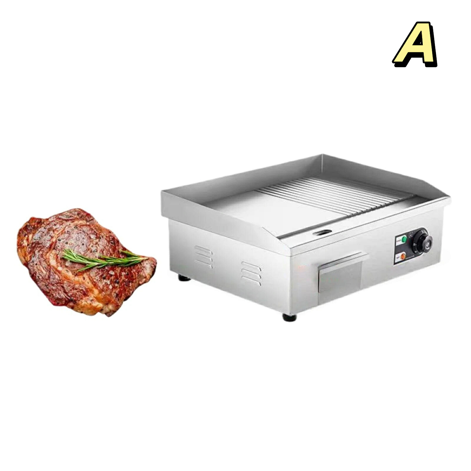熱っぽいお皿 鉄板焼き ビフテキ 卓上 鉄板焼き110v 2900W明かり 鉄板 焼き ホットケーキ ビフテキ冷麺 焼飯 厚くする 手掴み機 屋台を備え付ける鉄板焼き 洗い分かりやすい (HT-450)