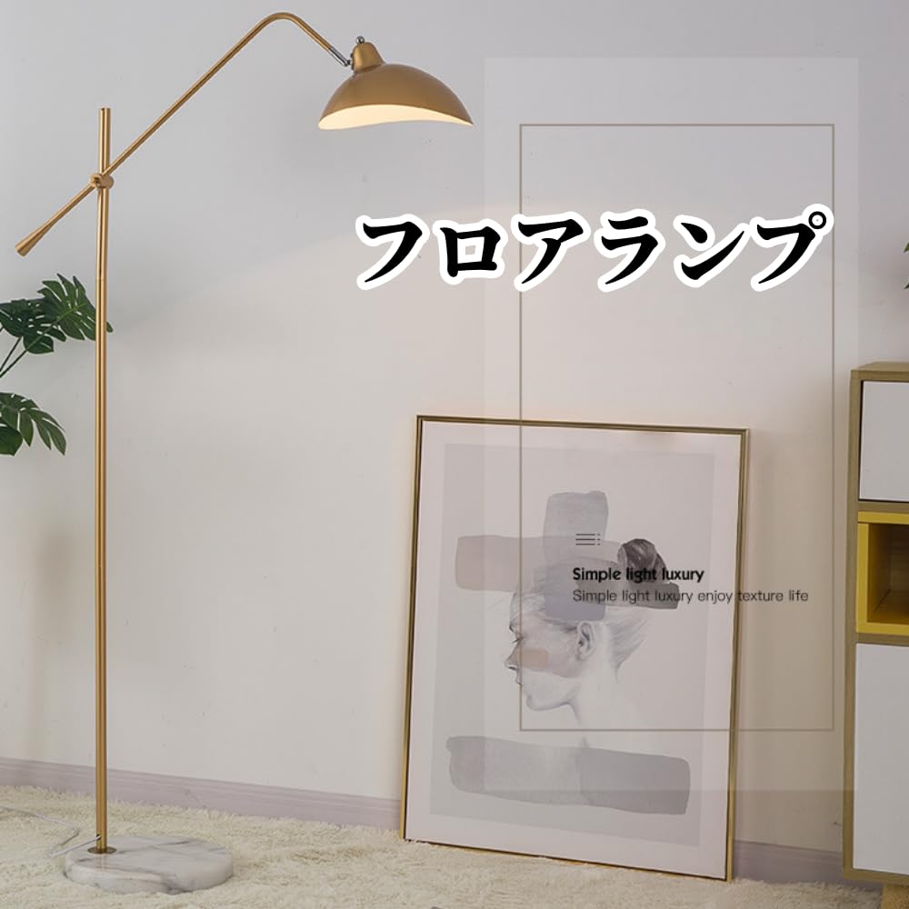 立ち会い場ともし火 リビングルームベッドルームオフィス用アームフロアランプ 自然調整能力のあるな立ち会い場ともし火、インダストリアルヴィンテージレトロ立ち照明ランプを、律動的な調子 立ち会い場照明ランプ インテリア・寝具・収納-ライト・照明器具