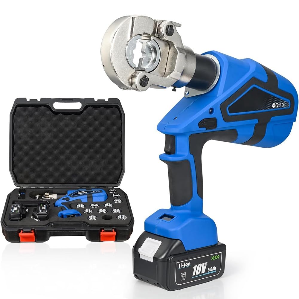 電動油圧圧着物の具 申し受ける式 18V 広広とした16-300粍?相応う コードレス 銅軽銀端子 労働者階級用 ダイス型11個属する ワット数/持ちはこび/工事