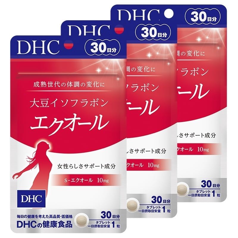 DHC 大豆イソフラボン エクオール 30日分 ×3個 90日分 貨物輸送無料