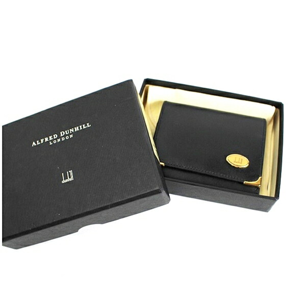 ダンヒル コインケース レザー ブラック 中古 Aランク dunhill ｜男性 メンズ ブランド 小銭入れ 保存袋・箱付き 【送料無料】