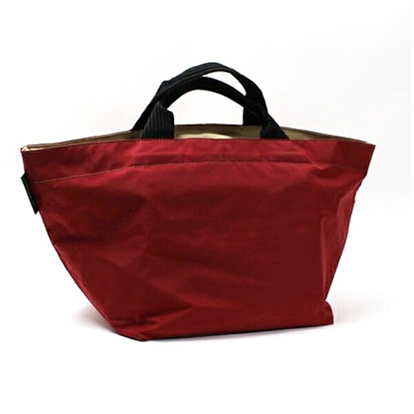 エルベシャプリエ 舟型 トートバッグ ナイロン レッド 中古 Bランク Herve Chapelier｜レディース 女性用 軽量 軽い 【ネコポス送料無料】