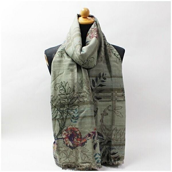 楽天市場】エトロ 大判 ストール ショール ウール×シルク モスグリーン