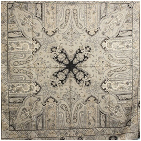 楽天市場】エトロ 大判ストール ショール ウール×シルク ブラウン