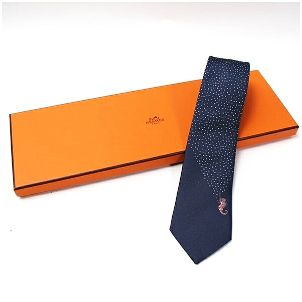 エルメス シルク ネクタイ 33936T 中古 Aランク HERMES ｜メンズ ビジネス 箱付き 【送料無料】 【クリーニング済み】