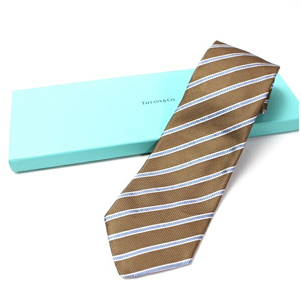 ティファニー 未使用 シルク ネクタイ 中古 Sランク TIFFANY＆Co.｜メンズ ビジネス 箱付き 【送料無料】｜ブランドール　ミルキー