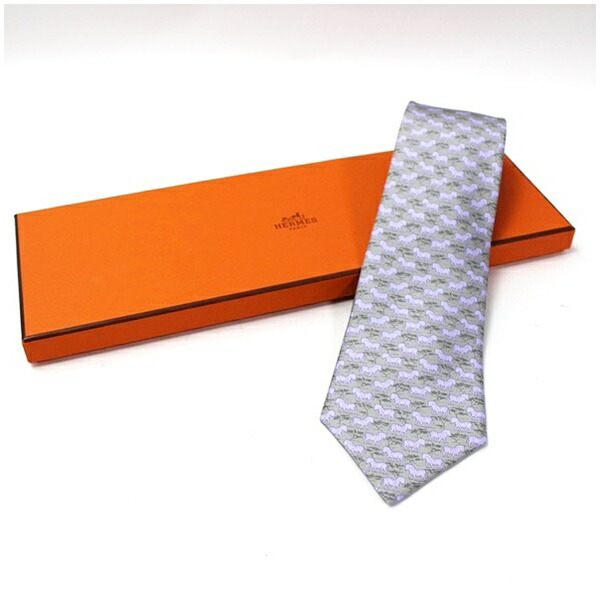エルメス 絹地 タイ 未当てはめる 総柄 中古 S序列付ける HERMES ｜メンズ 商行為 箱付き添い人  【貨物輸送無料】