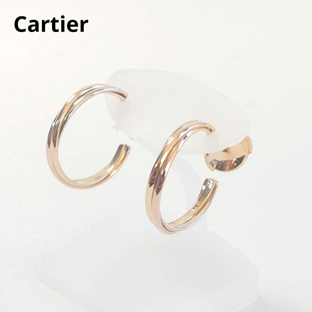 【新品仕上げ済】Cartier カルティエ トリニティ フープピアス 7267