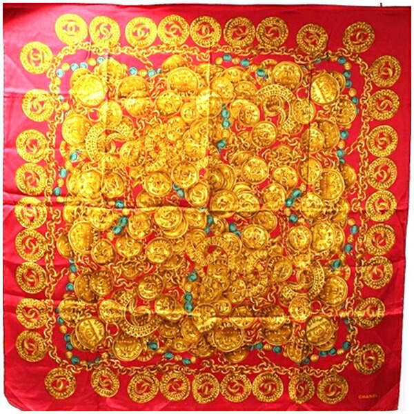 楽天市場】【中古】｜CHANEL シャネル スカーフ マトラッセ柄 シルク