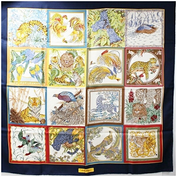 楽天市場】サルバトーレ フェラガモ スカーフ トラ 柄 虎 動物