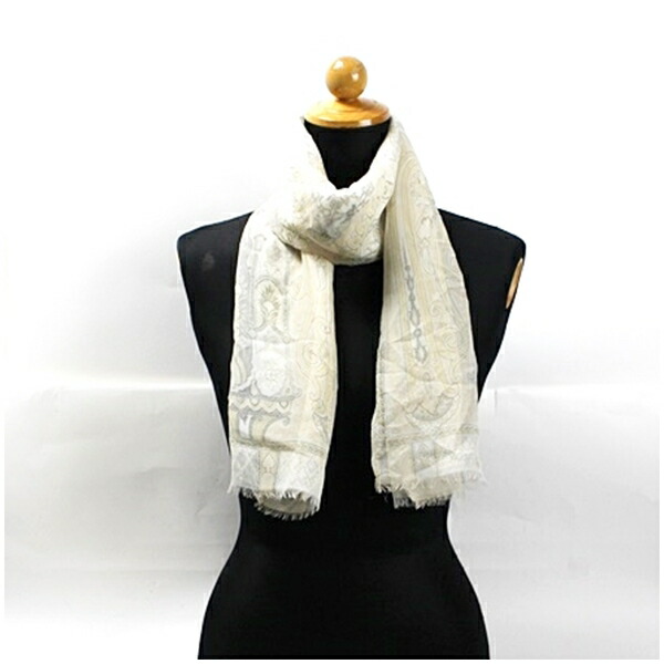 楽天市場】エトロ 長方形 シルク ストール スカーフ 大判 ネイビー