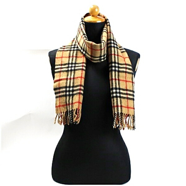 【良品】バーバリー　カシミア　マフラー　キャメル×チェック　メンズ Amazon | [BURBERRY] [バーバリー] カシミアマフラー キャメル