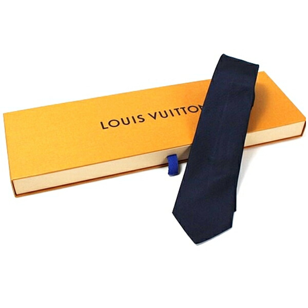 ルイヴィトン 地絹 タイ LV 中古 A位置付ける LOUISVUITTON | メンズ 商行為 付け届け品 箱付き添い人  【貨物輸送無料】 バッグ・小物・ブランド雑貨-ネクタイ-スーツ用ファッション小物