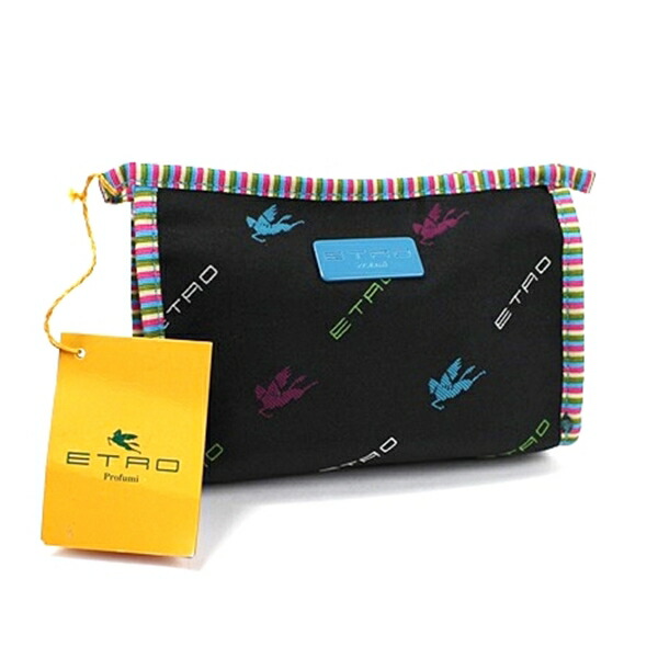 コン　ETRO ペイズリー柄ポーチ MADE IN ITALY エトロ ポーチ マルチケース 財布 ペイズリー柄 ブルー - メルカリ
