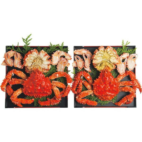 【お買い物マラソン限定クーポン配布中】 北海道産花咲かにのボイルカット２尾 産地直送 かに カニ ボイル 蟹