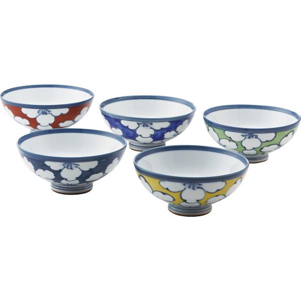 【お買い物マラソン限定クーポン配布中】 波佐見焼　さくら絵変わり　新茶漬５客揃
