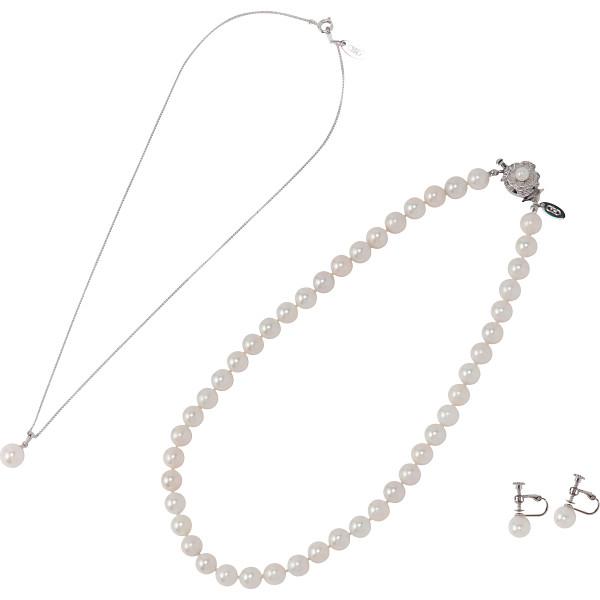 ユキコハナイ　パール３点セット ホワイト 7,550円