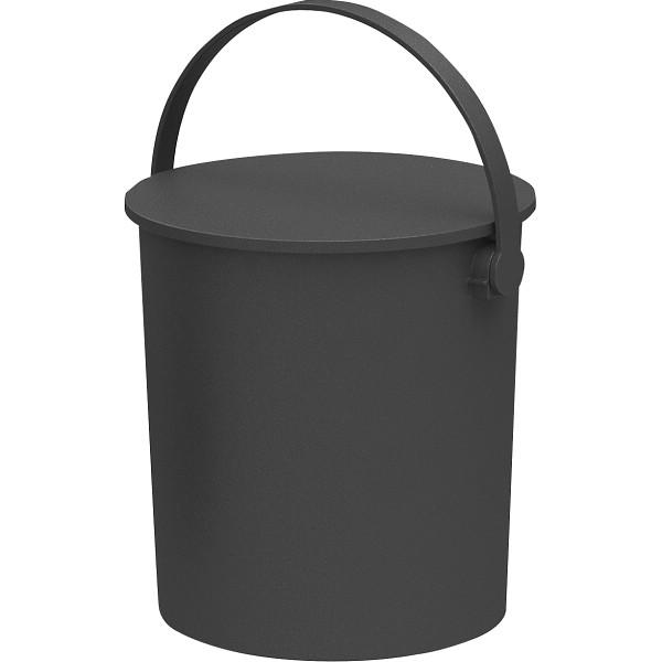座れるバケツ型収納ボックス(20l)2個組 ブラック