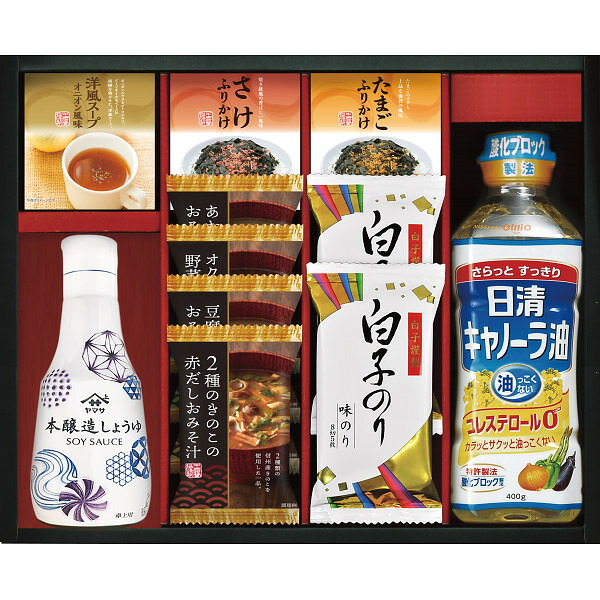 ヤマサ鮮度しょうゆ＆フリーズドライ ギフト 贈り物 お祝い お歳暮 お中元 プレゼント 御礼 お礼 御歳暮 御中元 贈答品 粗品 熨斗 のし お返し 内祝い 快気