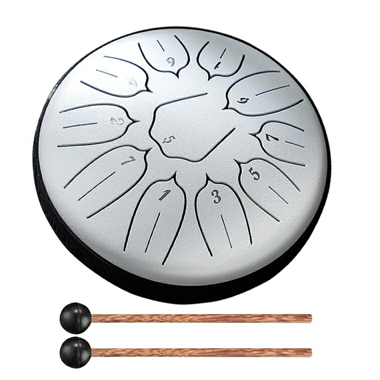 楽天市場】心地よい癒しの楽器 スリットドラム 11音 6インチ スチール