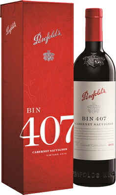 【日本リカー】ペンフォールズ　ビン４０７・カベルネ・ソーヴィニヨン　ギフトボックス入り　750ml【ギフトに最適】｜家呑み酒房　ひまわりや