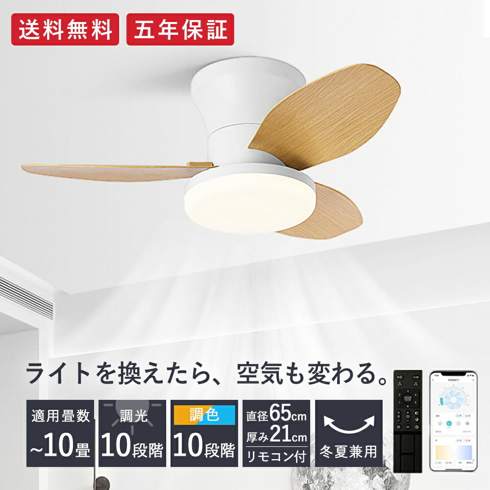 シーリングファンライト DCモーター LED おしゃれ 北欧 電気 シーリングファン オシャレ 照明器具 6畳 8畳 10畳 12畳 調光調色 APP対応 ファン付き照明 6段階風量調節 静音 軽量 シーリングライト リモコン DCモーター リビング 照明 間接照明