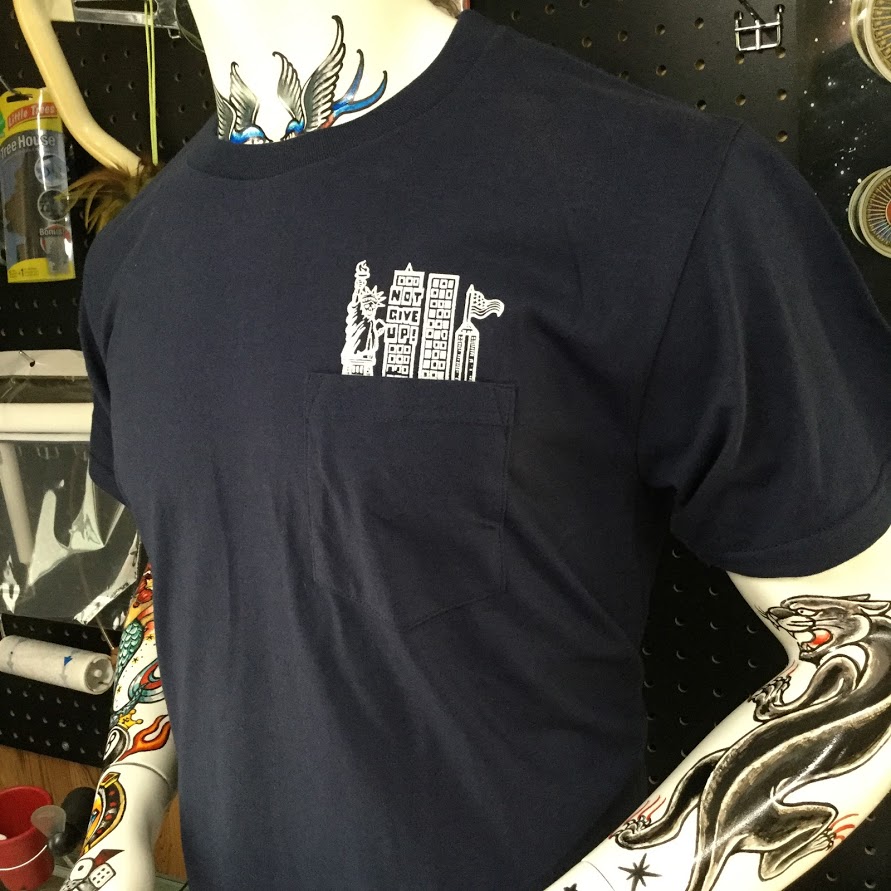 楽天市場 送料無料 ネイビー Not Give Up パンク ハードコア アメリカン ニューヨーク クラシックデザイン ポケットtシャツ 反戦 オリジナルtシャツ Hime Clothing