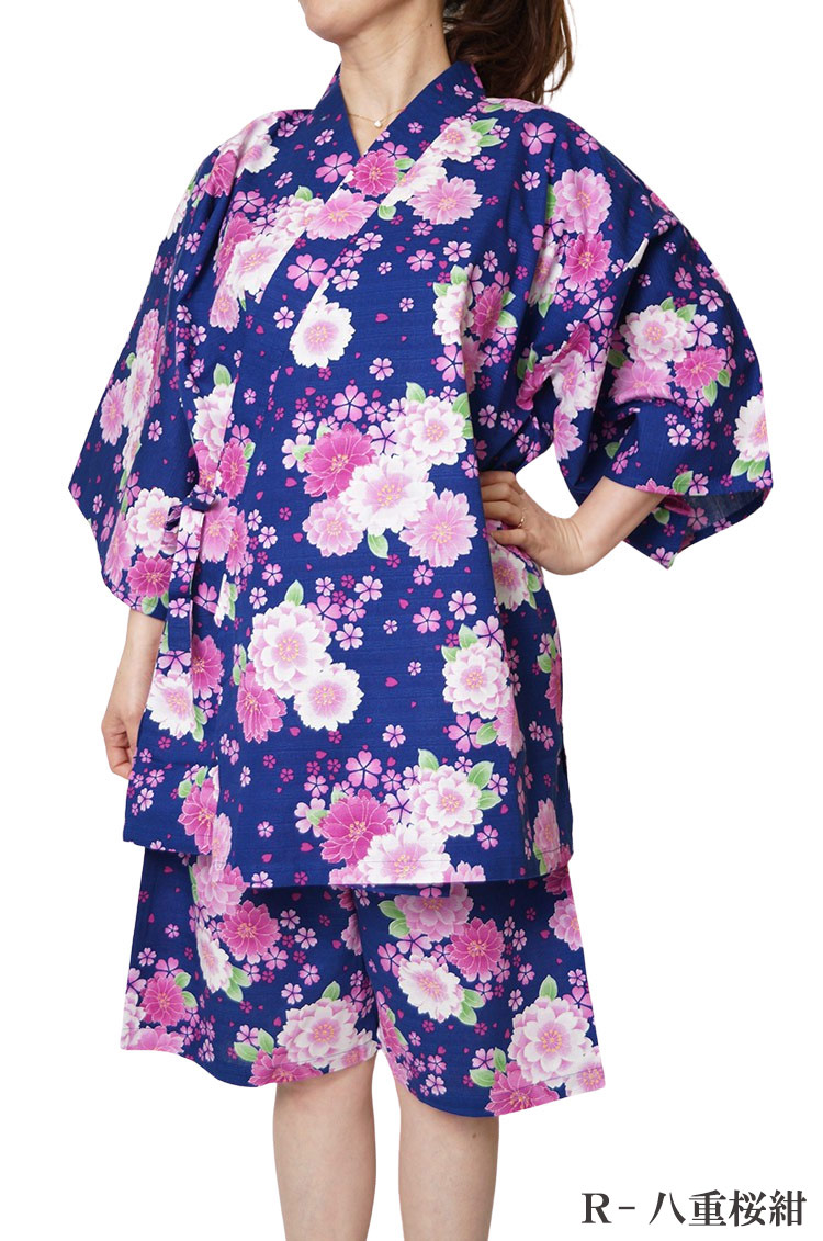 甚平 レディース 女性 大きいサイズ 割引価格 綿100 Ll 学園祭 ルームウエア 部屋着 3l 夏 4l