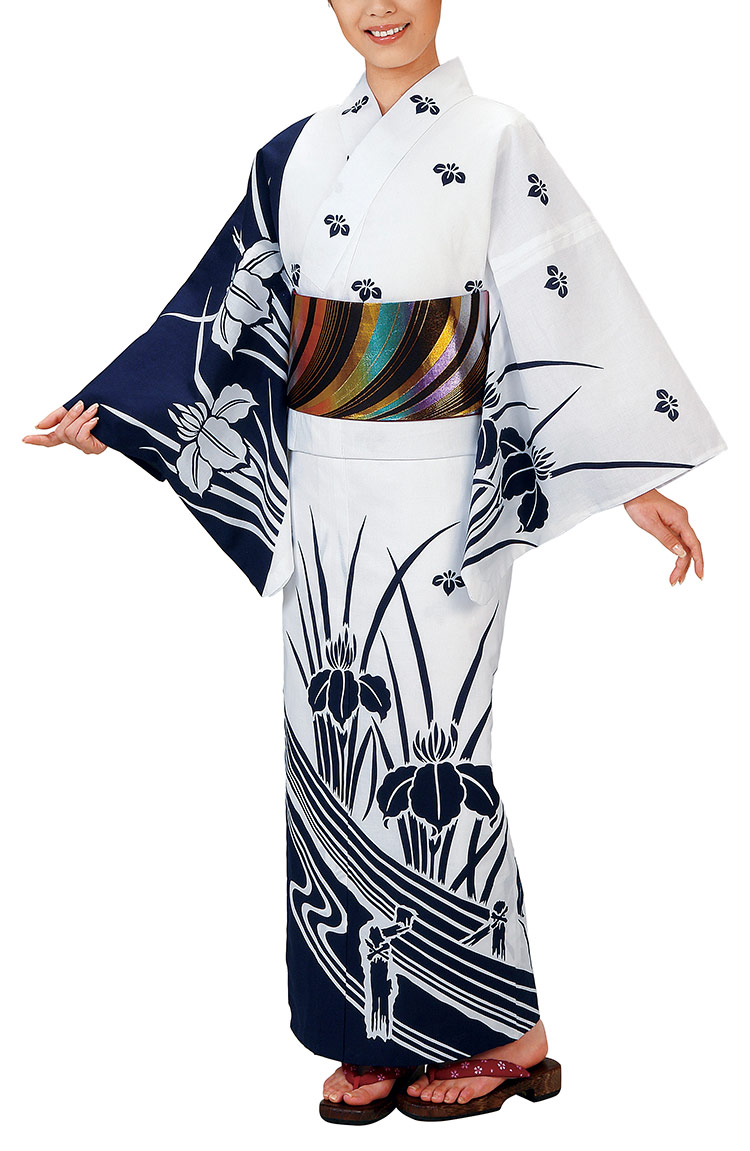 浴衣 反物 仕立て上がり よさこい 本絵羽ゆかた 踊り用 稽古用 日本製 3628　習い事 舞踊 民謡 浴衣 盆踊り