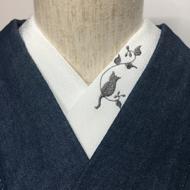 楽天市場】クロス十字架・紫刺繍半衿 ひめ吉オリジナルデザイン