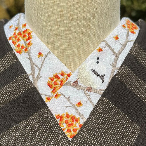 楽天市場】藤 フジ 刺繍 半衿 ひめ吉オリジナルデザイン