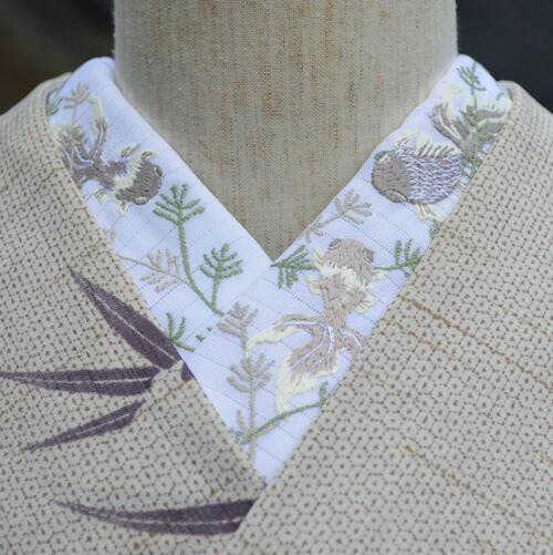 楽天市場】藤 フジ 刺繍 半衿 ひめ吉オリジナルデザイン