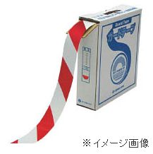 緑十字/(株)日本緑十字社 ラインテープ（ガードテープ） 白／赤 ５０ｍｍ幅×１００ｍ 屋内用 ＧＴ－５０１ＷＲ オレフィン樹脂 148063