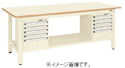 【6月4日20時～6月11日1：59押さえるP5倍】【第四次元決める・日祝着不可】SAKAE/サカエ 軽さ御役目台ＫＫ印字機 スモール収納家具付 1800×750×740粍 精神的な統合式 KK-69PSL52I