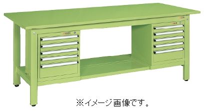 【6月4日20時～6月11日1：59押さえるP5倍】【第四次元決める・日祝着不可】SAKAE/サカエ 軽さ御役目台ＫＫ印字機 スモール収納家具付 1800×750×740粍 精神的な統合式 KK-69SSL52