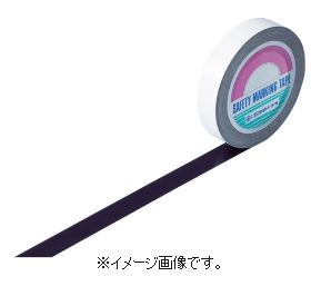 緑十字/日本緑十字社 ガードテープ（ラインテープ） 黒 ２５ｍｍ幅×１００ｍ 屋内用 GT-251BK 148017