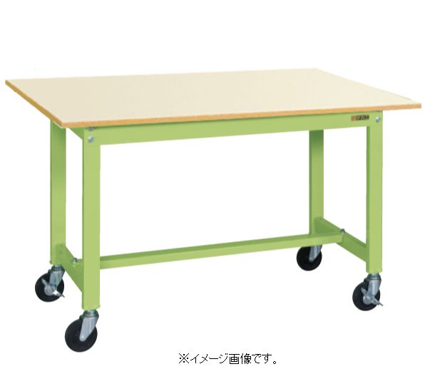 【代引き不可】【時間指定・日祝着不可】SAKAE/サカエ 軽量作業台ＫＳタイプ（移動式） W900ｘD750ｘH740mm 組立式 KS-097PRIG