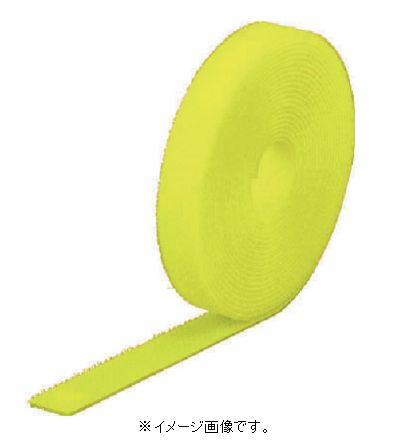 ＴＲＵＳＣＯ/トラスコ中山（株） マジックバンド（Ｒ）結束テープ両面 蛍光イエロー ２０ｍｍ×２５ｍ MKT-20250-LY