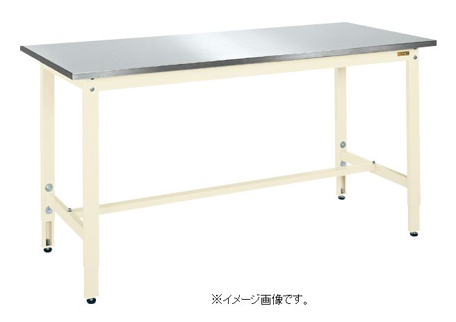 【代引き不可】【時間指定・日祝着不可】SAKAE/サカエ 軽量高さ調整作業台ＴＫＫ８タイプ（ステンレスカブセ天板仕様） W900×D600×H800～1000mm 組立式 TKK8-096SU3NI
