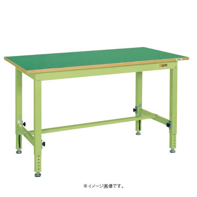 【代引き不可】【時間指定・日祝着不可】SAKAE/サカエ 中量高さ調整作業台ＴＫＴタイプ 1500X750X740～1040mm 組立式 TKT-157FEN