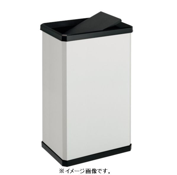 【第四次元決する不可】TERAMOTO/テラモト 曲がることボックス席 L 象牙色 スチール写真製屑入 紙くずかご DS-251-020-7