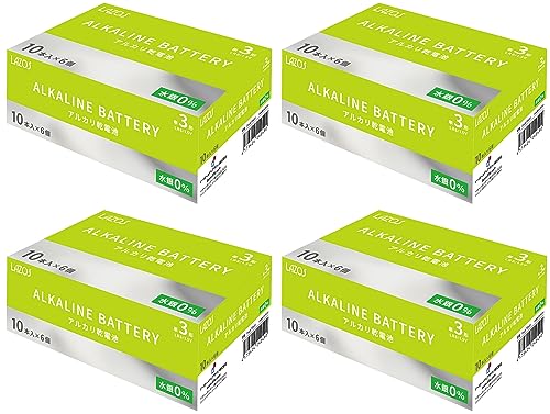 LAZOS 単3 アルカリ 乾電池 240本セット (10本入×24パック) B-LA-T3X10 Tweedleven