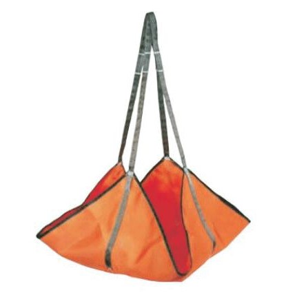 エイコー モッコタスキ B 一本立ち型｜シートモッコ 布モッコ オレンジ色 腰かけ モッコ  4尺 120cm×120糎 5尺 150cm×150糎 6尺 180cm×180糎 7尺 210cm×210糎 8尺 240cm×240糎 9尺 270cm×270糎 10尺 300cm×300糎