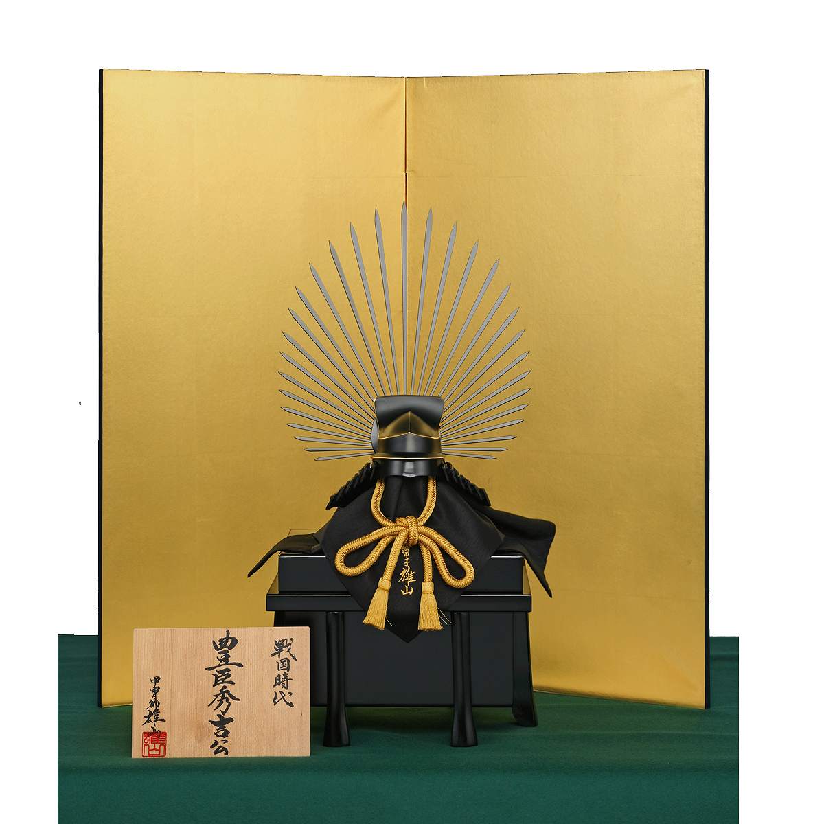 楽天市場】五月人形 兜 単品屏風 18号 獅子 本金手描き蒔絵 送料