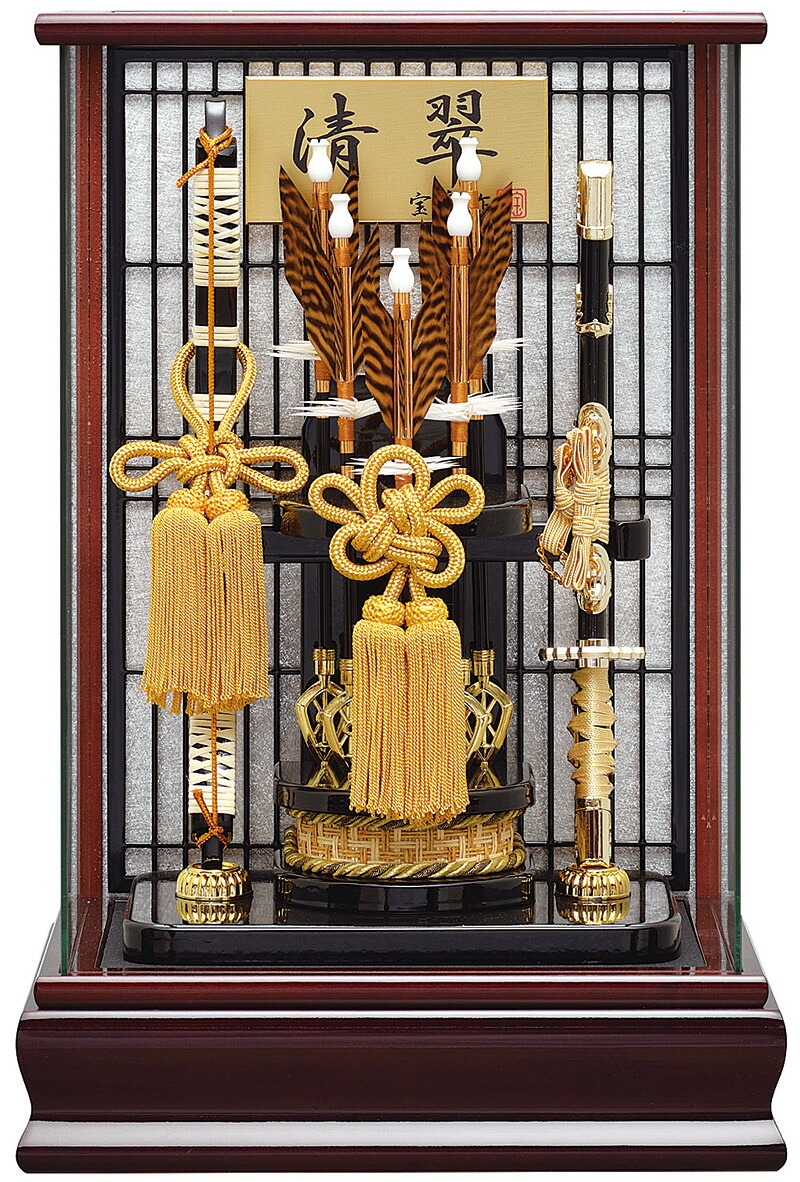 破魔弓 ケース飾り パノラマ 清翠 12号 アクリルケース 【2025年度新作】 h071-mm-hm2524